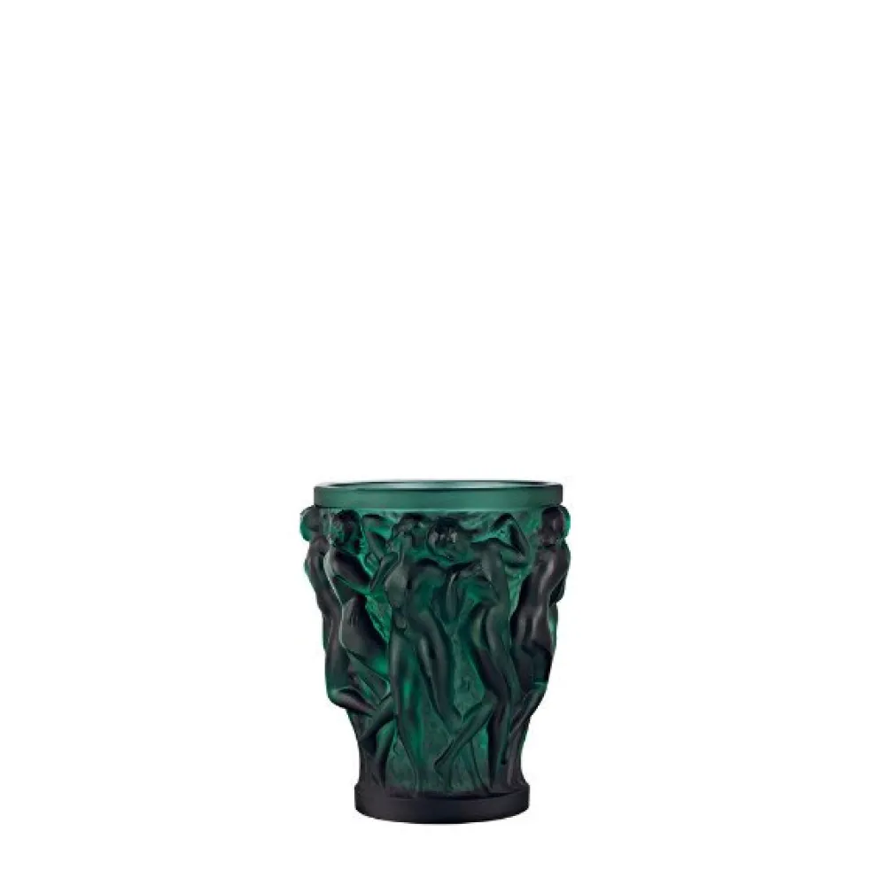 Vessière Cristaux Vases|Vase bacchantes pm vert lalique