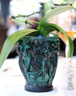 Vessière Cristaux Vases|Vase bacchantes pm vert lalique