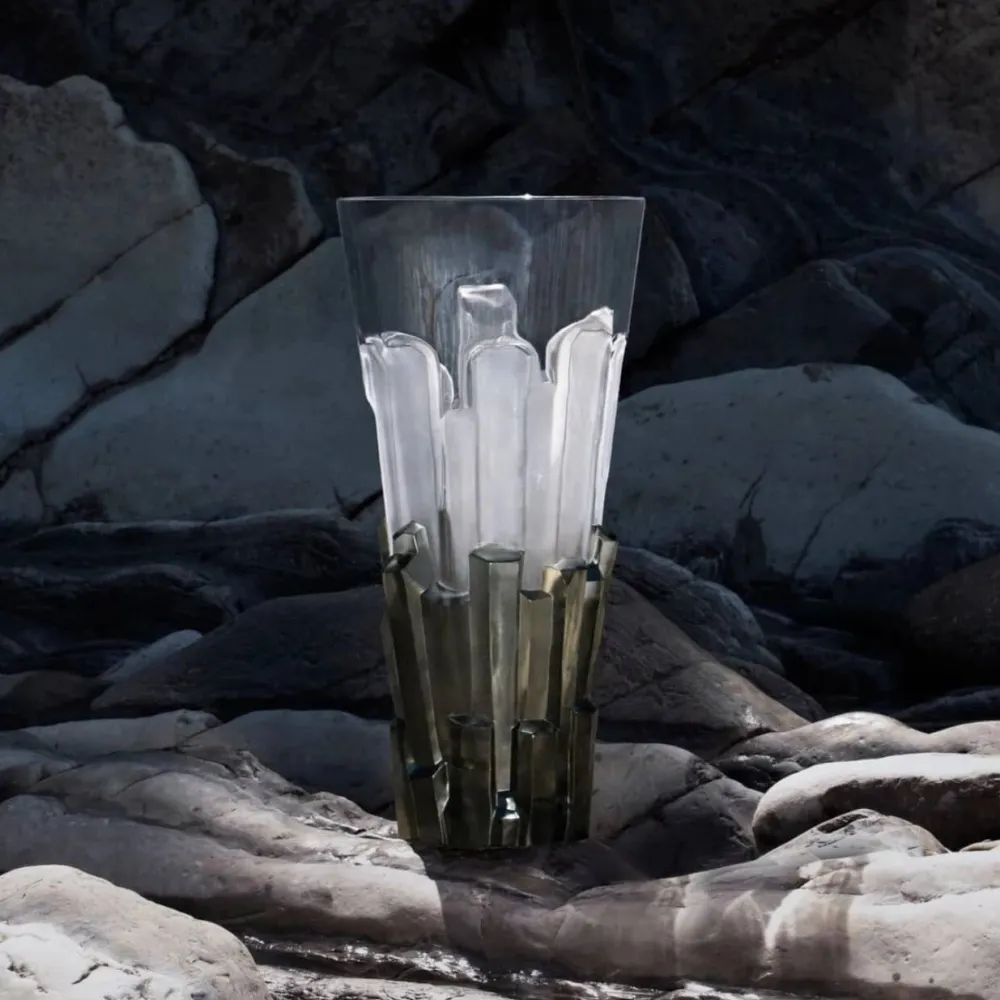 Vessière Cristaux Vases|Vases Cristal Couleur|Vase Basalte Lalique