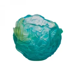 Vessière Cristaux Vases|Vases Cristal Couleur|Vase bleu vert bouquet daum