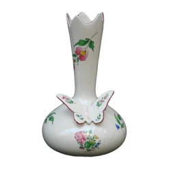 Vessière Cristaux Lunéville|Vase carafe papillon reverbere