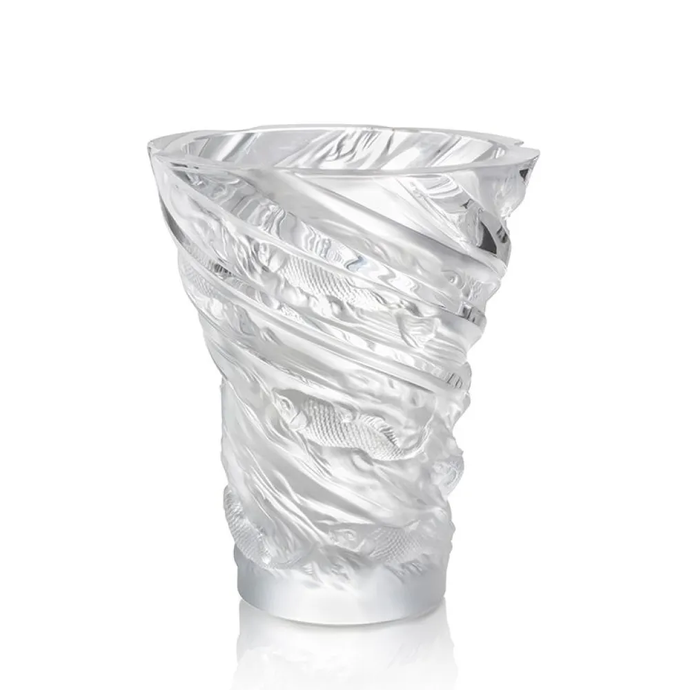 Vessière Cristaux Vases|Vases Cristal Couleur|Vase carpes koi lalique
