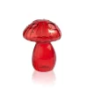 Vessière Cristaux Vases|Vases Cristal Clair|Vase champignon verre rouge