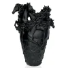 Vessière Cristaux Vases|Editions D’Art|Vase cheval cavalcade noir Daum