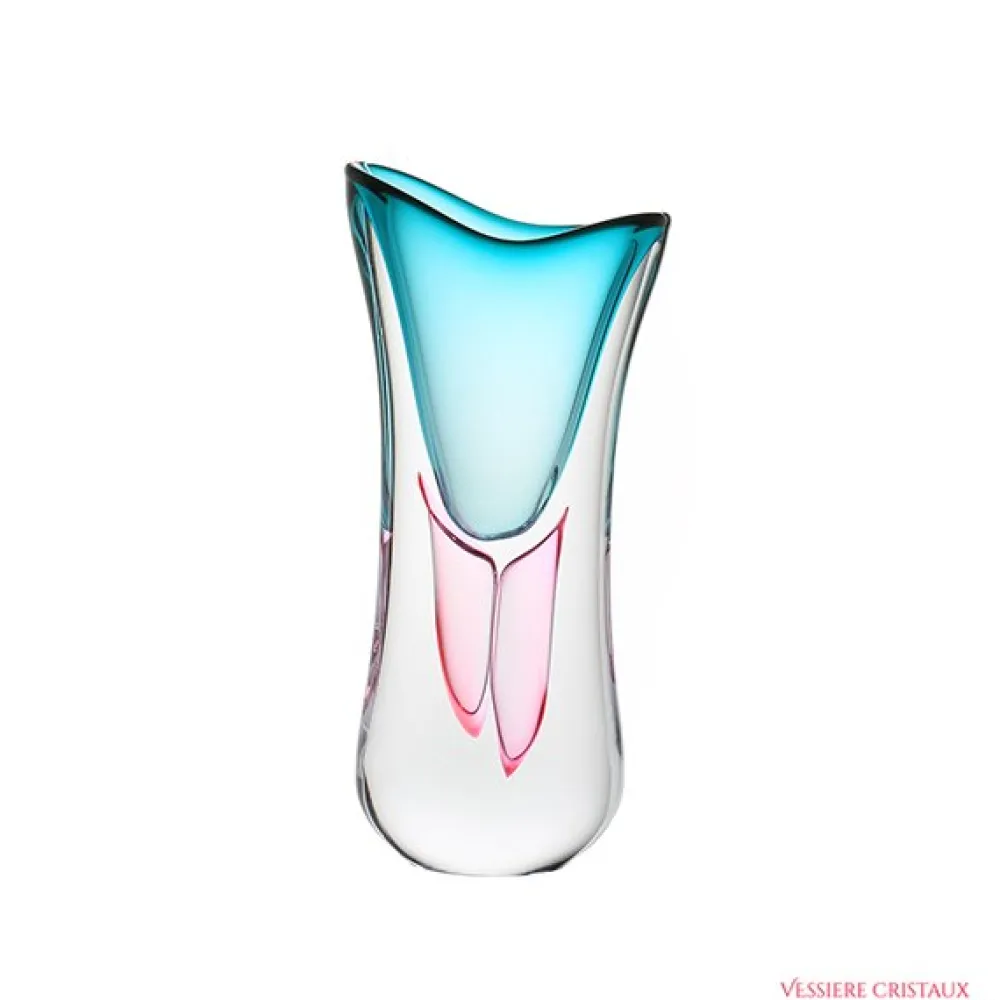 Vessière Cristaux Vases Cristal Couleur|Vases|Vase cristal art déco