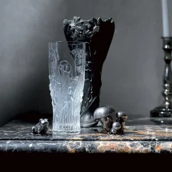 Vessière Cristaux Vases|Vases Cristal Couleur|Vase elfes lalique