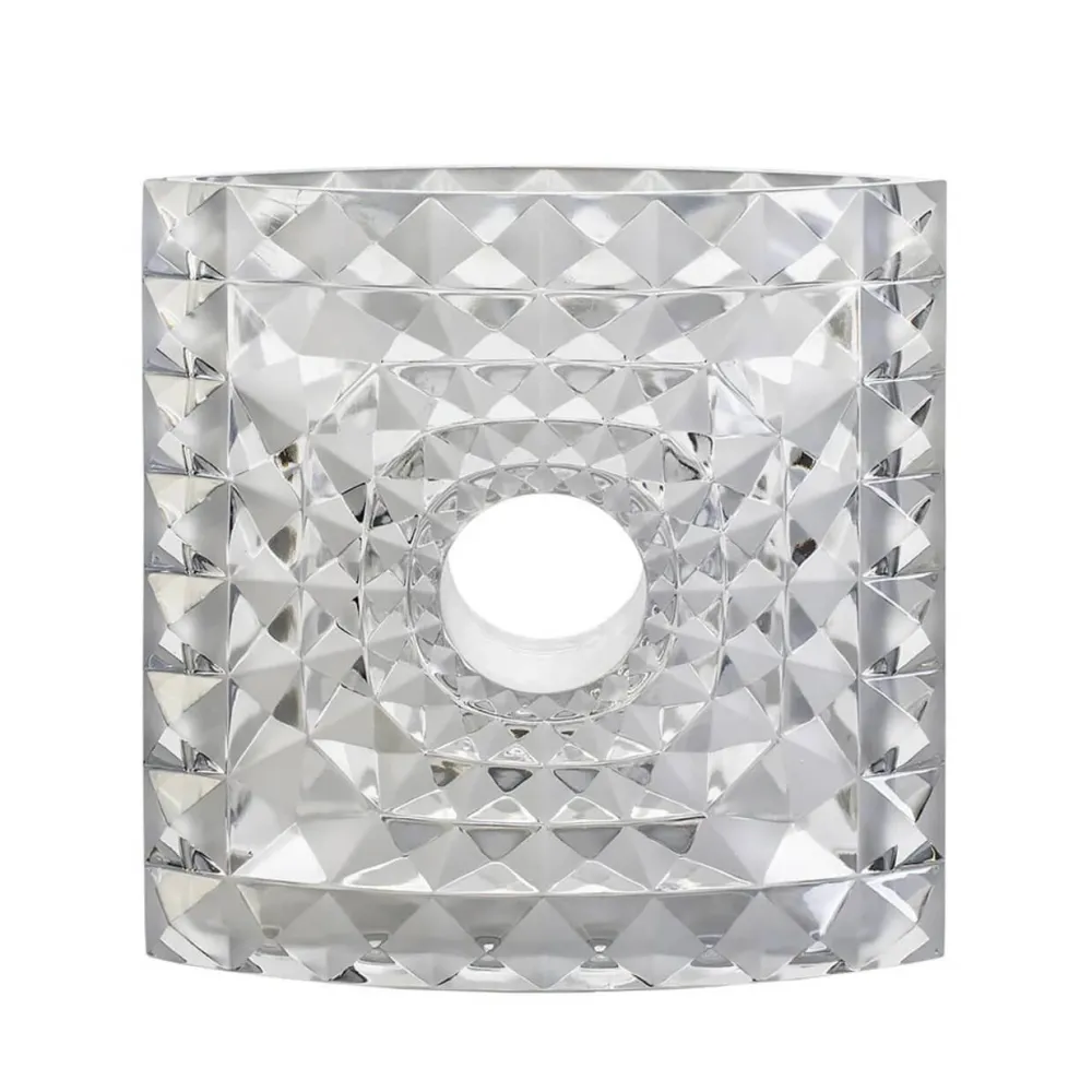 Vessière Cristaux Vases|Vases Cristal Couleur|Vase Géo Mario Botta & Lalique 2016 cire perdue