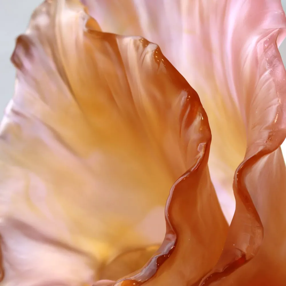 Vessière Cristaux Vases|Vases Cristal Couleur|Vase grand modèle arum daum