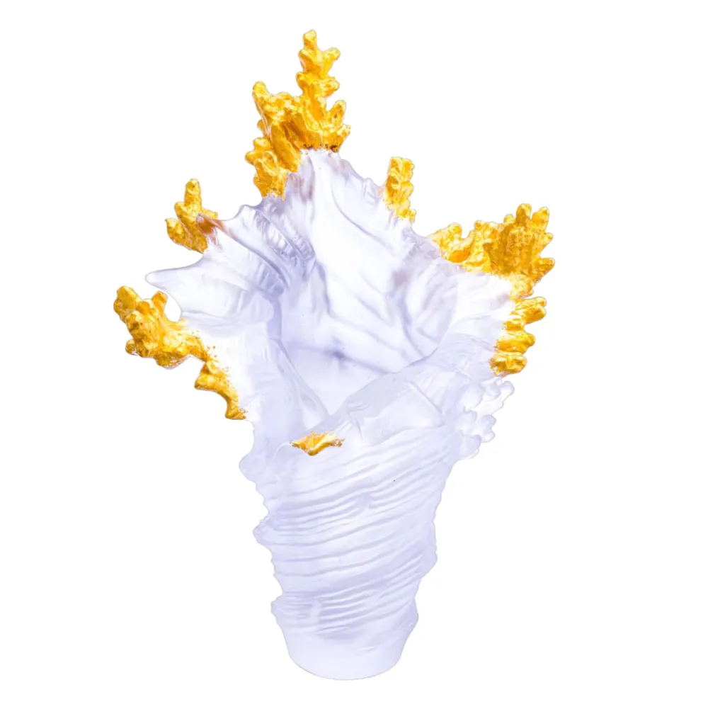 Vessière Cristaux Vases|Vases Cristal Couleur|Vase grand modèle blanc mer de corail daum