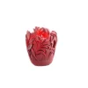 Vessière Cristaux Vases|Vases Cristal Couleur|Vase jungle rouge daum