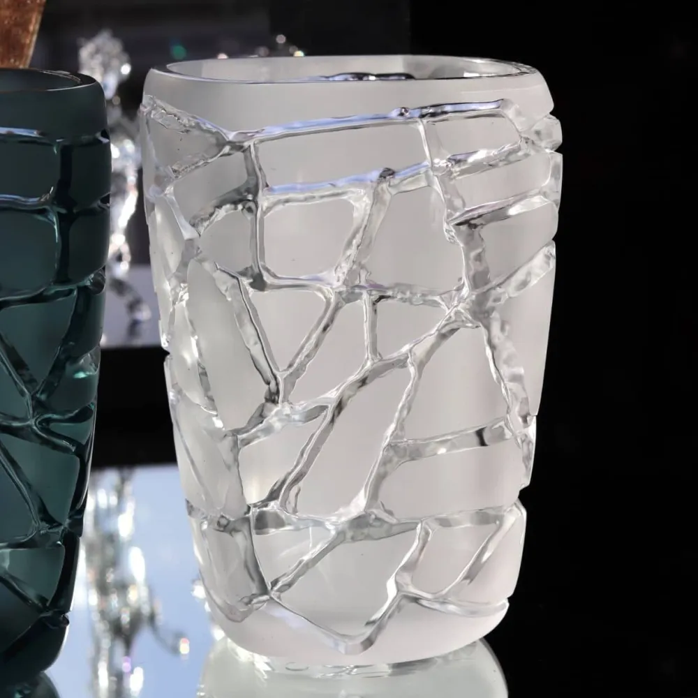 Vessière Cristaux Vases|Vases Cristal Couleur|Vase Magnitude Terramineral Lalique