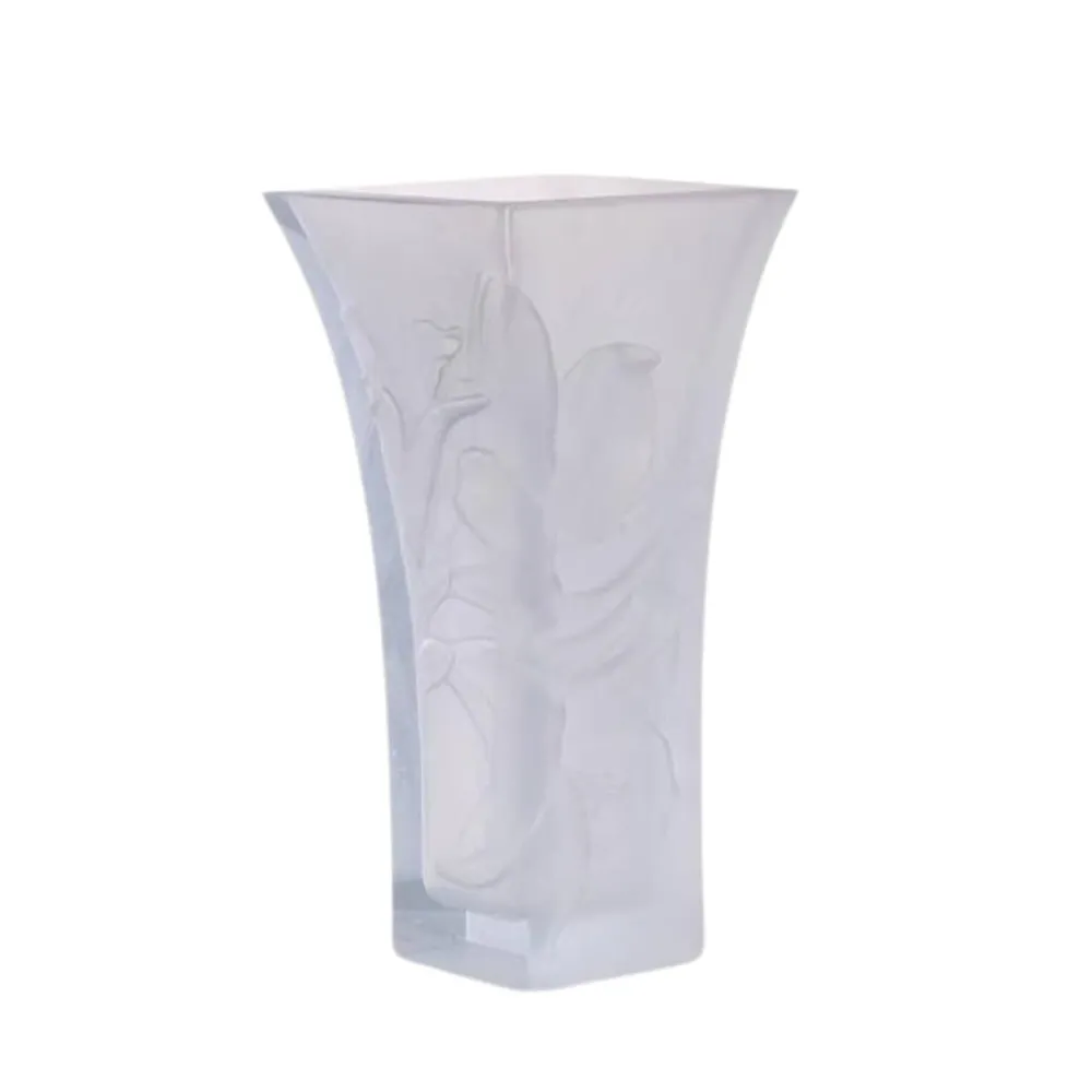 Vessière Cristaux Vases|Vases Cristal Couleur|Vase magnum Lys blanc Daum