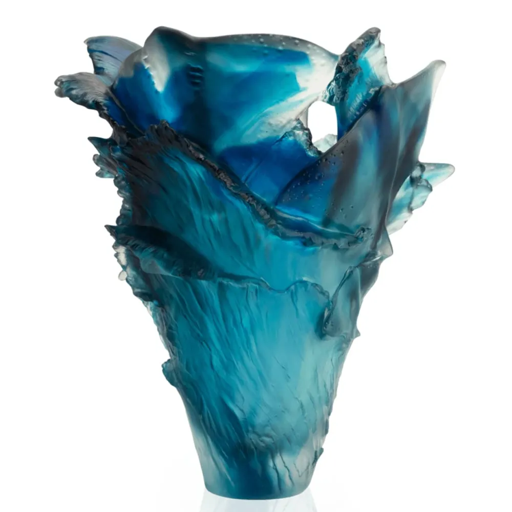 Vessière Cristaux Vases|Vases Cristal Couleur|Vase Magnum Raies Maya Daum