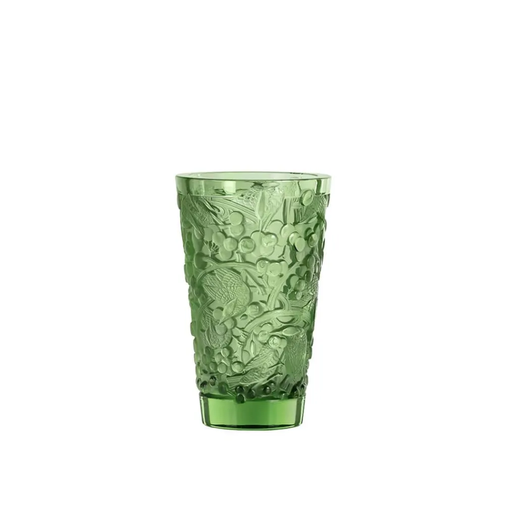 Vessière Cristaux Vases|Vases Cristal Couleur|Vase merles et raisins mm lalique