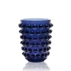 Vessière Cristaux Vases|Vases Cristal Clair|Vase mossi bleu midnight Lalique