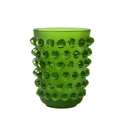 Vessière Cristaux Vases|Vases Cristal Clair|Vase mossi vert amazone lalique