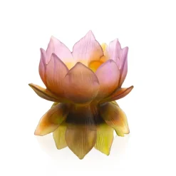 Vessière Cristaux Vases|Editions D’Art|Vase moyen modèle Jardin de lotus Daum
