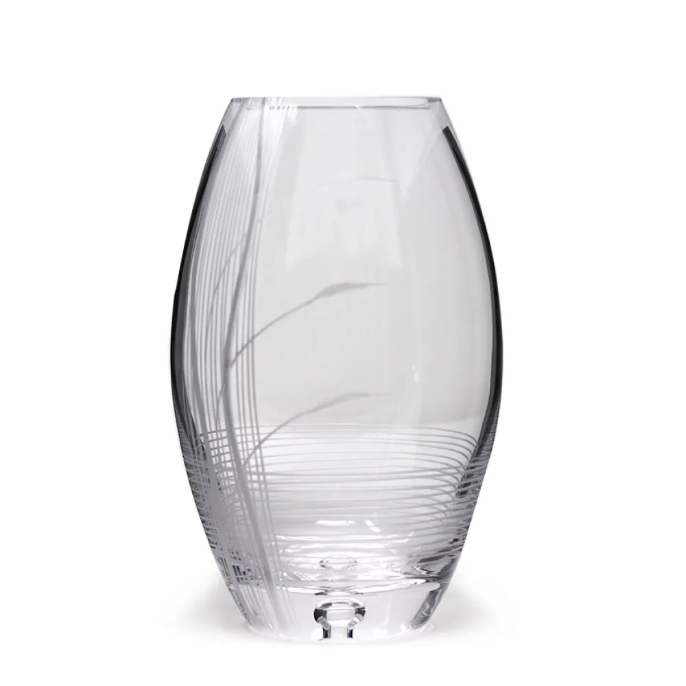 Vessière Cristaux Vases Cristal Clair|Vases|Vase obus cristal océan