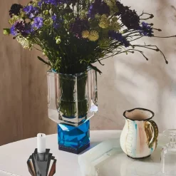 Vessière Cristaux Vase|Vases|Vase Ohio clair azure cobalt Reflections Copenhagen