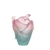Vessière Cristaux Vases|Vases Cristal Couleur|Vase oiseaux paradis daum