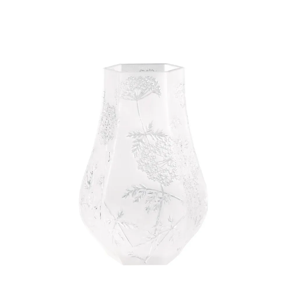 Vessière Cristaux Vases|Vases Cristal Clair|Vase ombelles lalique
