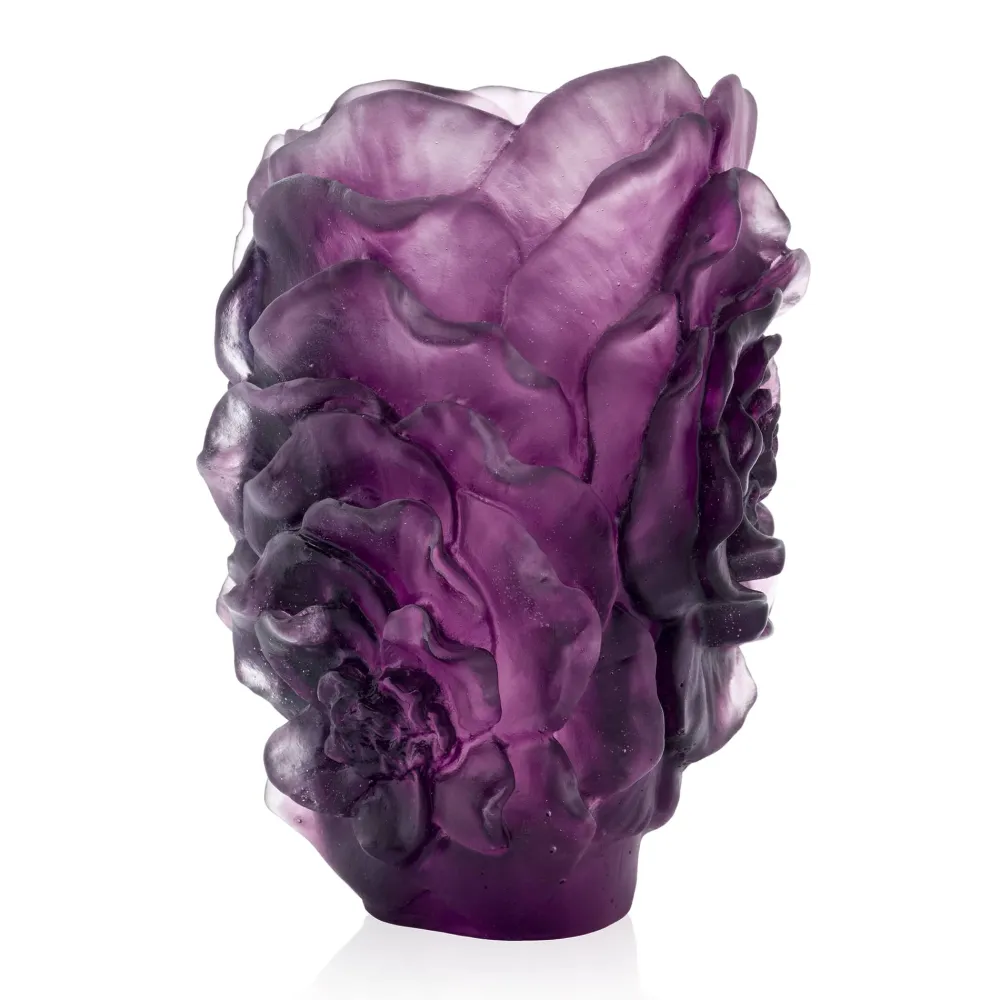 Vessière Cristaux Vases|Vases Cristal Couleur|Vase petit modèle camelia daum