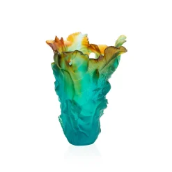 Vessière Cristaux Vases|Vases Cristal Couleur|Vase petit modèle colibri Voyage Tropical Daum