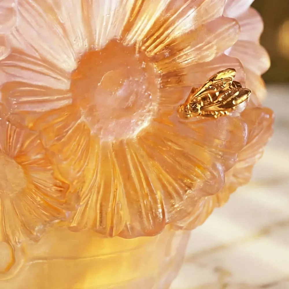Vessière Cristaux Vases|Vases|Vase petit modèle Or d’Abeille Daum