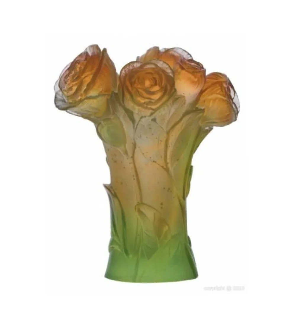 Vessière Cristaux Vases|Vases Cristal Couleur|Vase pivoine daum