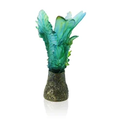 Vessière Cristaux Vases|Vases Cristal Couleur|Vase Prestige Bornéo tropical Daum par Émilio Robba