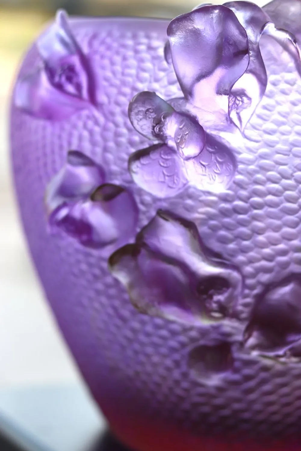 Vessière Cristaux Vases|Vases Cristal Couleur|Vase rond jardin imaginaire daum