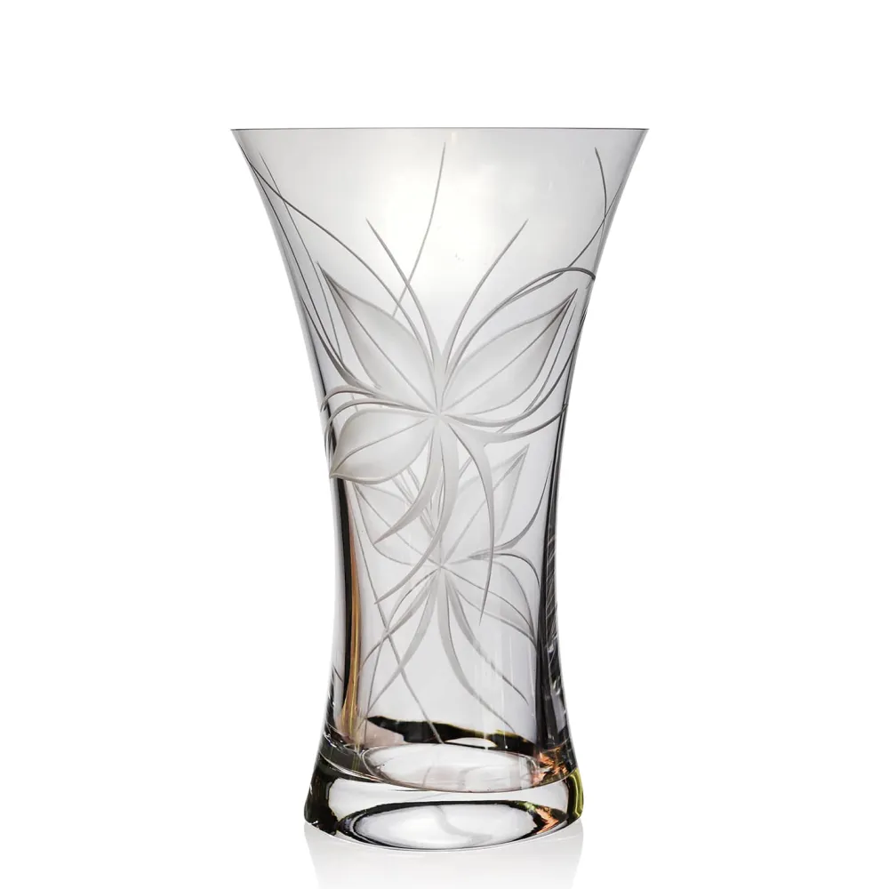 Vessière Cristaux Vases Cristal Clair|Vases|Vase roni évasé gravé main cristal lehrer
