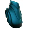 Vessière Cristaux Vases|Editions D’Art|Vase sand gm bleu daum par christian ghion