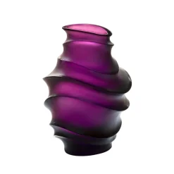 Vessière Cristaux Vases|Editions D’Art|Vase sand mm violet daum par christian ghion