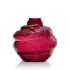 Vessière Cristaux Vases|Vases|Vase serpent rouge Lalique