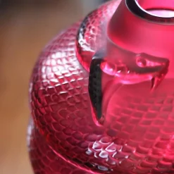 Vessière Cristaux Vases|Vases|Vase serpent rouge Lalique