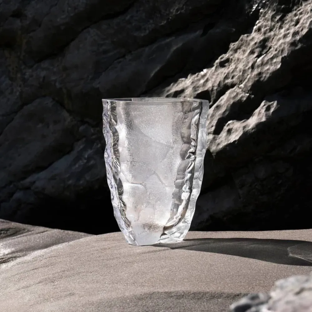 Vessière Cristaux Vases|Vases Cristal Couleur|Vase Silex grand modèle Lalique