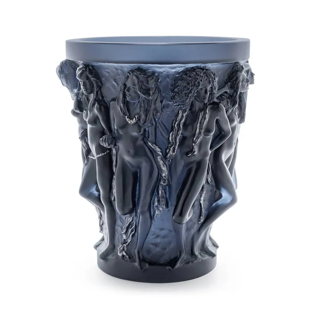 Vessière Cristaux Vases|Vases Cristal Couleur|Vase sirènes cire perdue Lalique Terry Rodgers