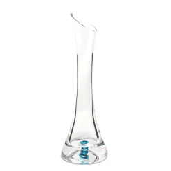 Vessière Cristaux Vases|Vases Cristal Clair|Vase soliflore cristal turquoise