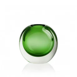 Vessière Cristaux Vases Cristal Couleur|Vases|Vase Tao cristal contemporain vert