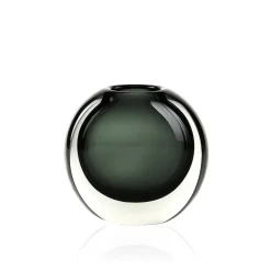 Vessière Cristaux Vases Cristal Couleur|Vases|Vase Tao cristal contemporain gris fumé