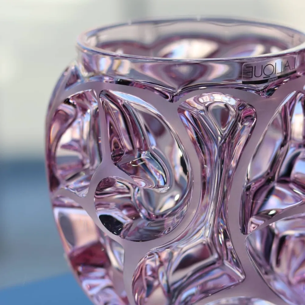 Vessière Cristaux Vases|Vases Cristal Couleur|Vase tourbillons lalique