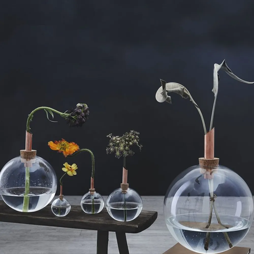 Vessière Cristaux Vases|Vases Cristal Clair|Vase verre scandinavia