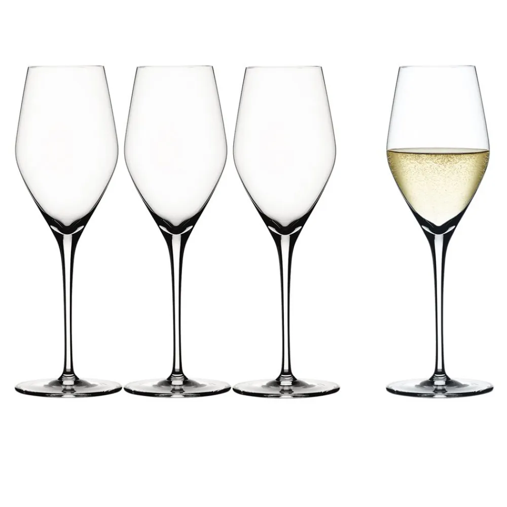 Vessière Cristaux Art De La Table|Verre À Vin|Verre à champagne authentis x4