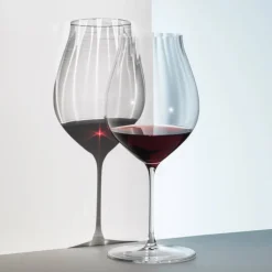 Vessière Cristaux Art De La Table|Verre En Cristal Taillé|Verre pinot noir dégustation Performance Riedel X4 (dont 1 gratuit)