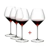 Vessière Cristaux Verre À Pied|Coffrets Verres Cristal|Verre pinot noir dégustation Veloce Riedel X4 (dont 1 gratuit)
