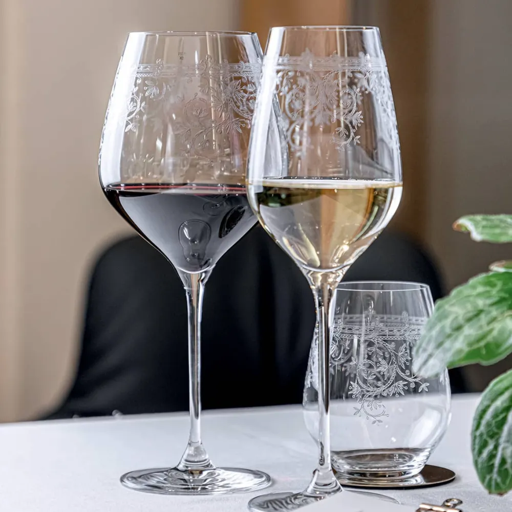 Vessière Cristaux Art De La Table|Coffrets Verres Cristal|Verre vin bourgogne Arabesque Spiegelau X2