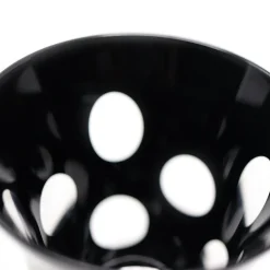 Vessière Cristaux Art De La Table|Verre À Vin|Verre vin cristal noir pastille