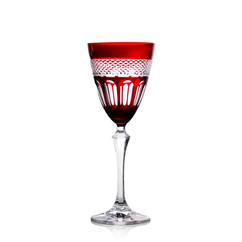 Vessière Cristaux Verre Cristal Couleur|Art De La Table|Verre vin cristal rouge mireille N°2