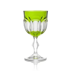 Vessière Cristaux Art De La Table|Verre À Eau|Verre vin cristal vert nicole
